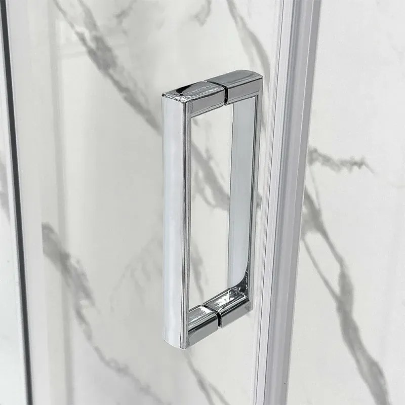 Box doccia 3 lati 80x150x80 con porta scorrevole trasparente Tay