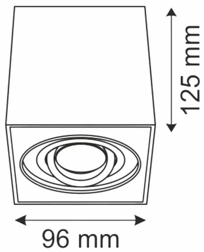 Luce Spot HADAR Q1 1xGU10/10W/230V nero