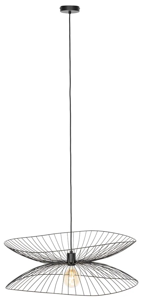 Lampada a sospensione di design nera 66 cm - PUA