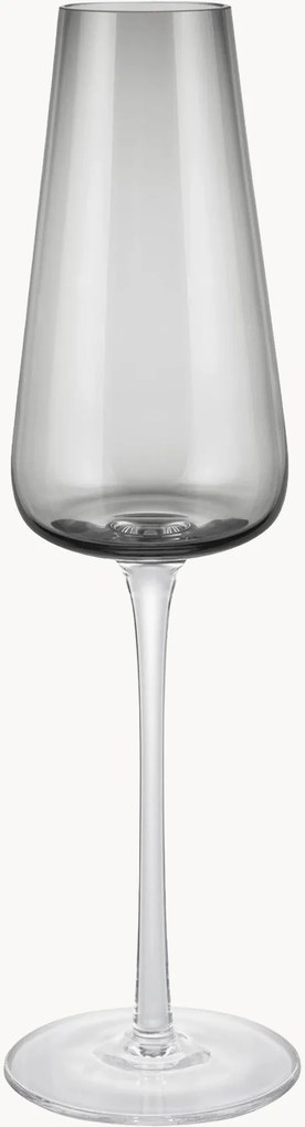 Set di 2 flute da champagne in vetro soffiato Belo