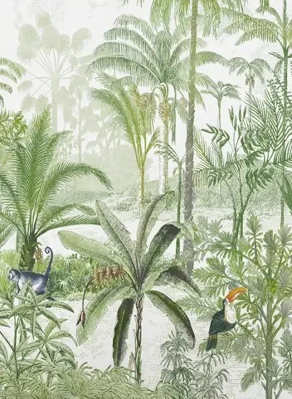 Isidore Leroy Carta da parati panoramica Amazone Hoch - Naturel