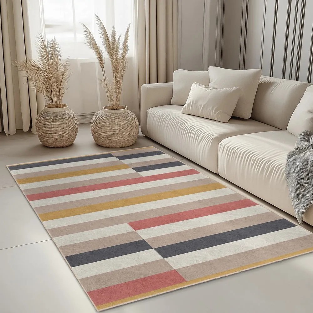 Passatoia lavabile 80x200 cm Rosy Bandas – Mila Home