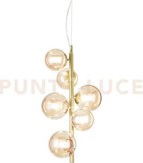 Perlage lampadario a sospensione 6 luci attacco g9 lampadine inclus...