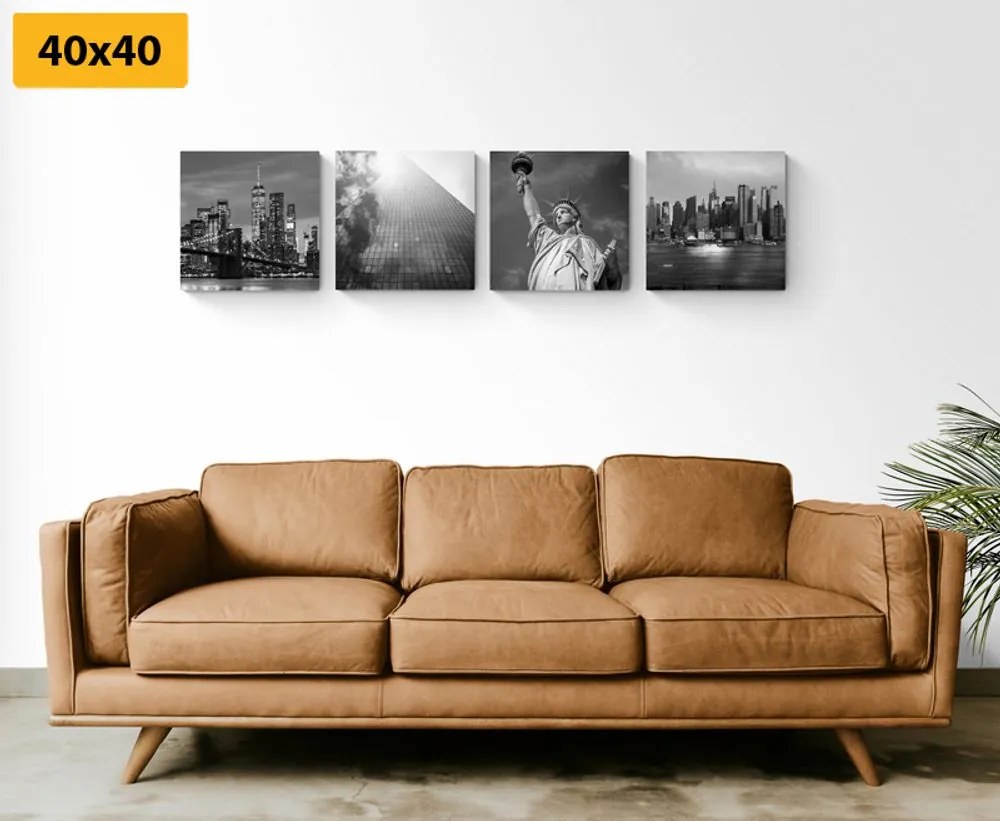 Set di quadri – New York in bianco e nero