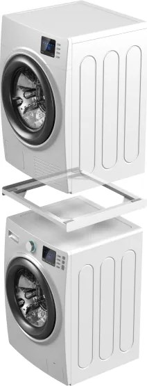 Meliconi 656115 - Distanziale per lavatrice e asciugatrice 70 cm bianco