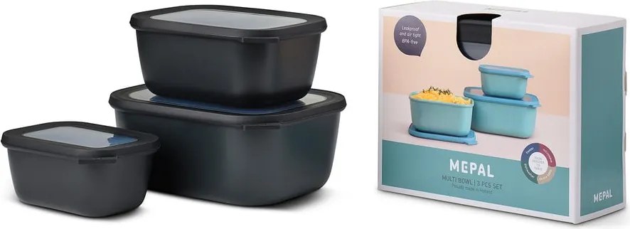 Scatole per alimenti in set da 3 Cirqula - Mepal