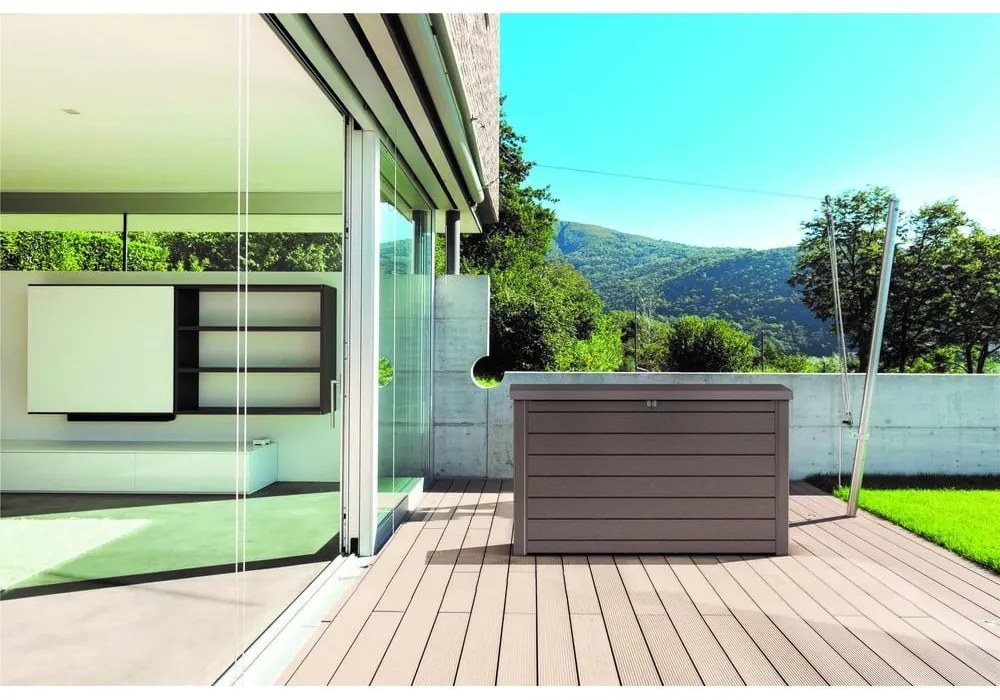 Contenitore da giardino in plastica marrone Ontario - Keter