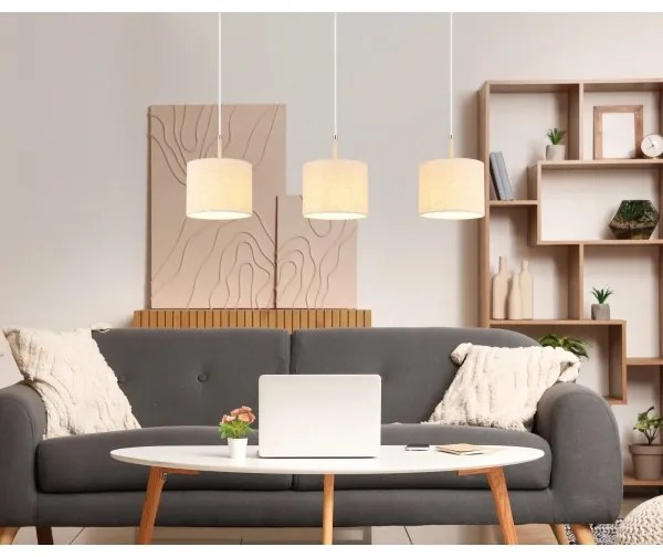 Globo 15968-3H - Lampadario sospeso con cavo DELEON 3xE27/40W/230V