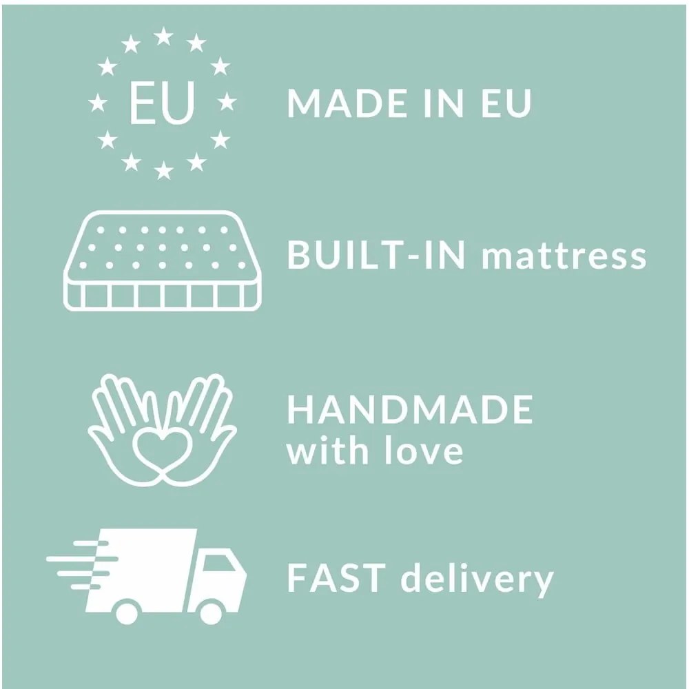 Letto boxspring grigio scuro con spazio contenitivo 160x200 cm Voyage - Maison de Rêve