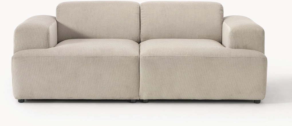 Divano 2 posti in velluto a coste Melva