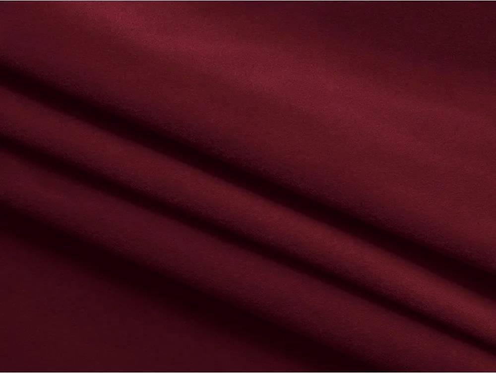 Chaise longue burgundy (con penisola a destra) con rivestimento in velluto Ekahi – Makamii