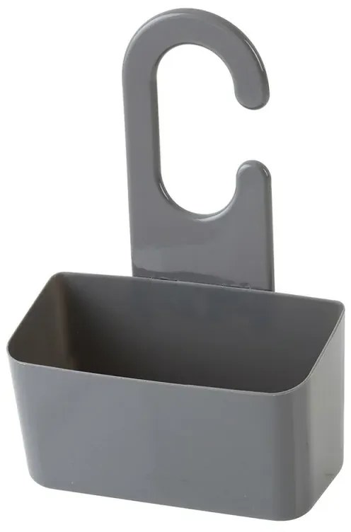 Portaoggetti doccia grigio in PVC gancio e fori di scolo per lacqua