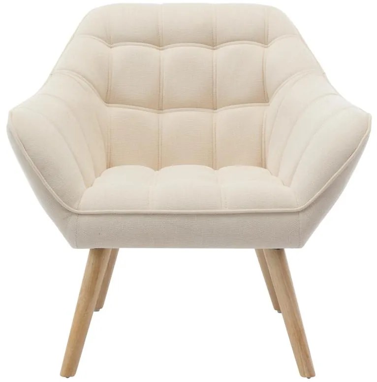 Poltrona in Tessuto Beige  - CASERTA