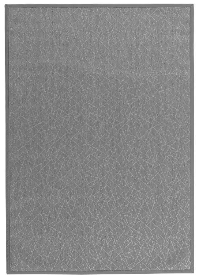 Tappeto in PVC grigio chiaro 140x200 cm Geo Silver - Casa Selección