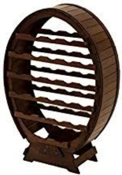 Cantinetta porta bottiglia in legno botte 30 POSTI