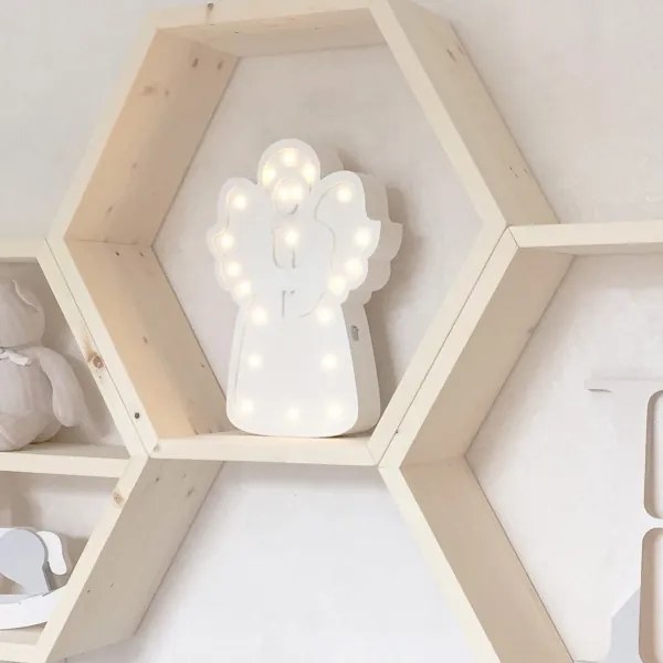 SET 5x Mensola da parete RAF 36x31 cm abete