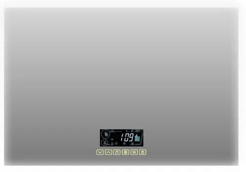 Specchio con illuminazione integrata completo di faretto bagno rettangolare L 90 x H 70 x P 2.5 cm