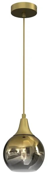 Vetro di ricambio per lampadario e applique MONTE E27 diametro 15 cm oro/fumé