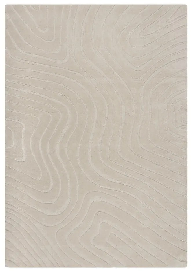 Tappeto in lana tessuto a mano color crema 200x290 cm Mesmerise Natural - Flair Rugs