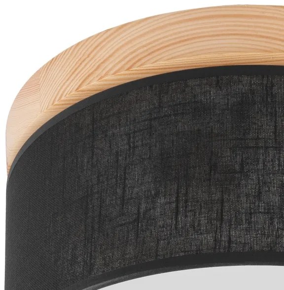 Brilagi - LED Plafoniera BELLADONNA 1xE27/15W/230V nero/pino