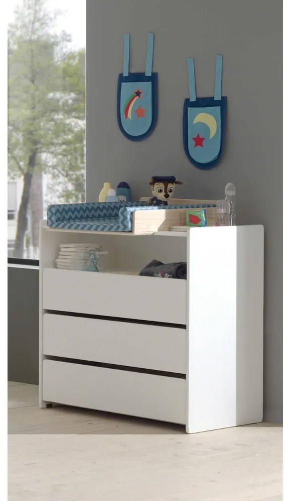 Cassettiera bianca per bambini Kiddy - Vipack