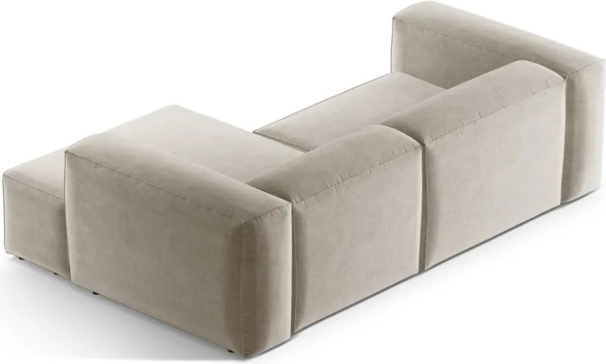 Divano angolare beige (con penisola a destra/con chaise lounge) Bergamo – Cosmopolitan Design