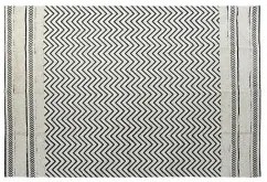 Tappeto DKD Home Decor Nero Zig zag Bianco (160 x 226 x 0,7 cm)