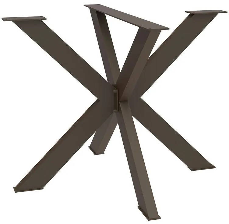 Gamba per mobili a stella STEELMI Stella in acciaio bronzo opaco L 87 x P 90 x H 72 cm