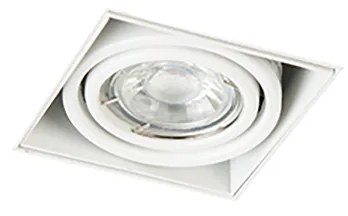 Set di 12 faretti a incasso bianchi GU10 orientabili senza cornice - Oneon