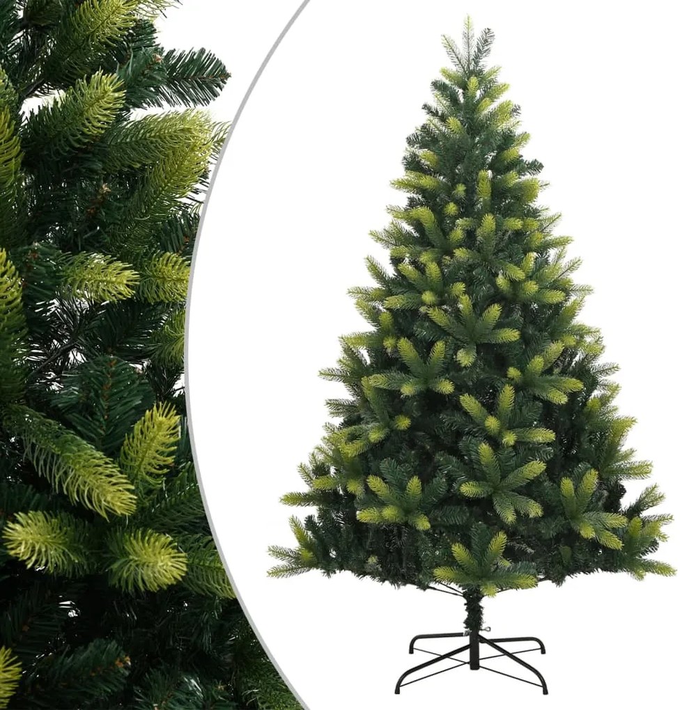 Albero Di Natale Artificiale Incernierato Con Base 180 Cm /