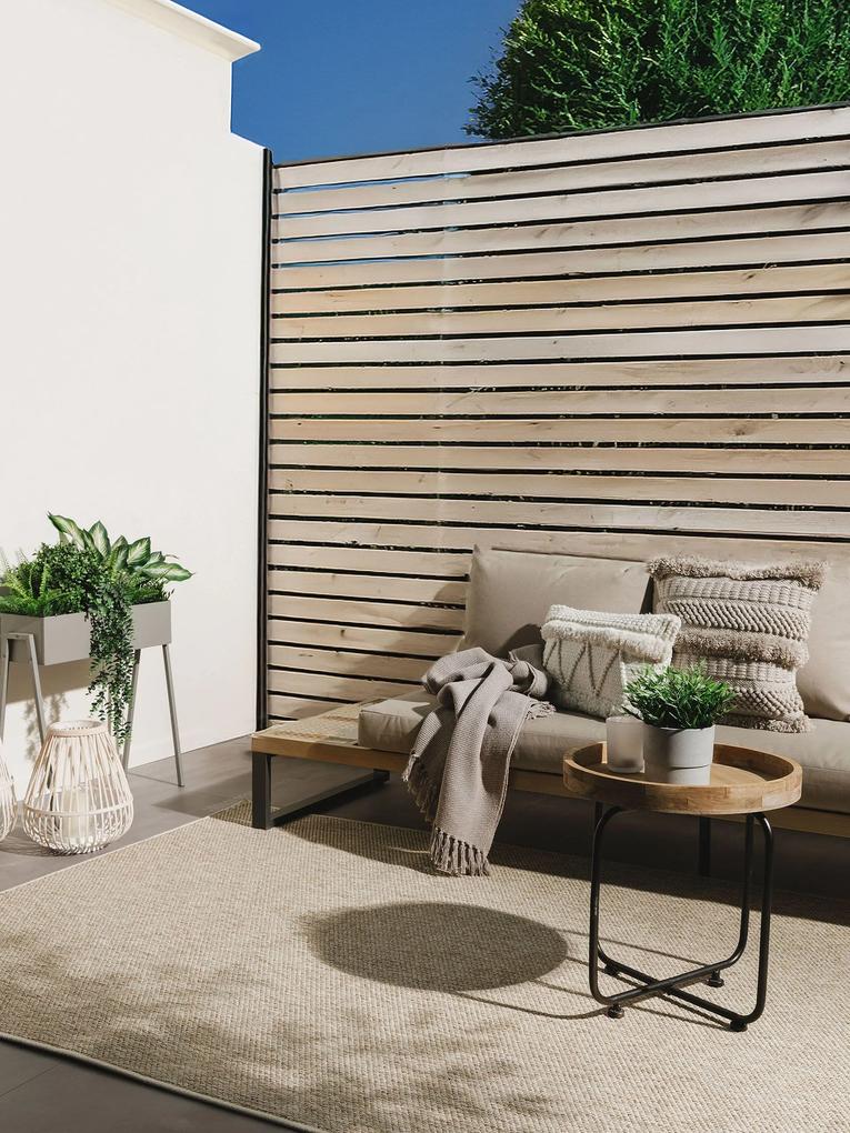 benuta Basic Tappeto per interno ed esterno Iowa Taupe 160x230 cm - Tappeto outdoor per balcone, terrazzo e giardino