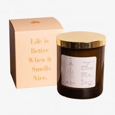 Candela Aromatica (200 Gr) Zodiac Collection Bianco & Virgo - Sklum