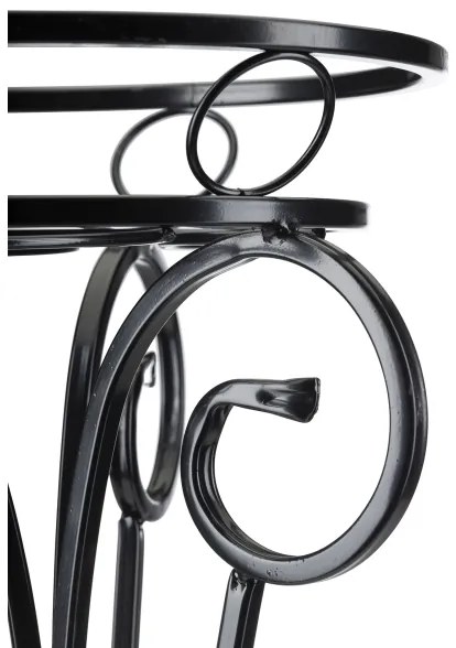 Portafiori 74x34 cm nero