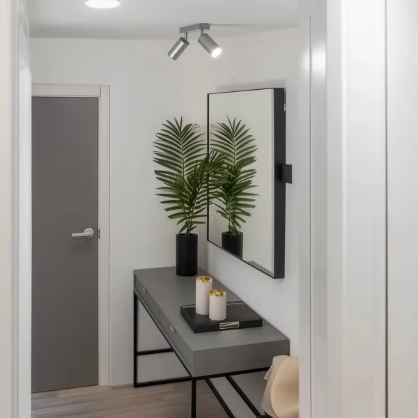 Brilagi - Luce Spot da bagno SELE 2xGU10/30W/230V IP44 argento