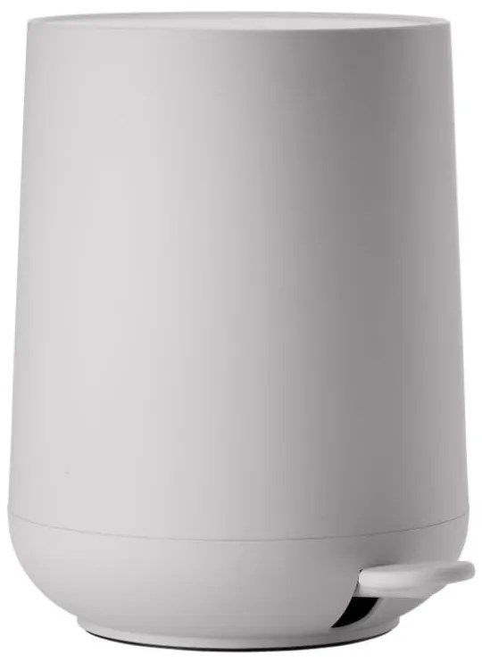 Bidone a pedale in plastica grigio chiaro da 5 l Nova - Zone