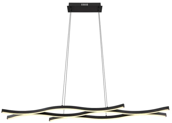 Globo 67206H - Lampadario LED a sospensione con filo GERONIMO LED/35W/230V nero