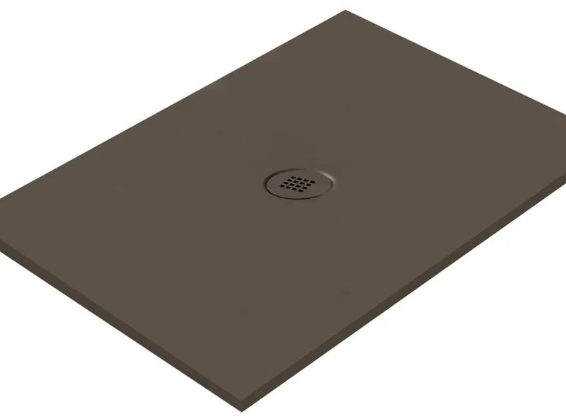 Piatto doccia in ceramica extra slim caffè L 180 x L 80 cm