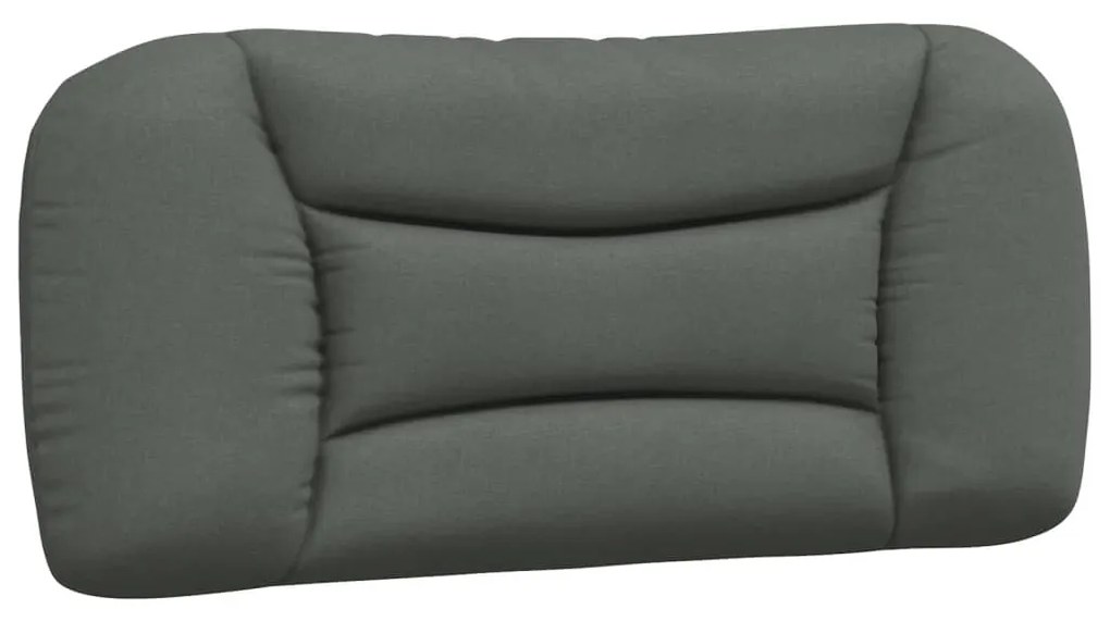 Letto con materasso grigio scuro 90x190 cm in tessuto
