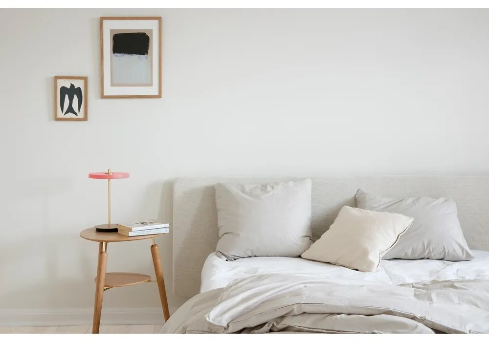 Lampada da tavolo dimmerabile a LED rosa con paralume in metallo (altezza 31 cm) Asteria Move - UMAGE