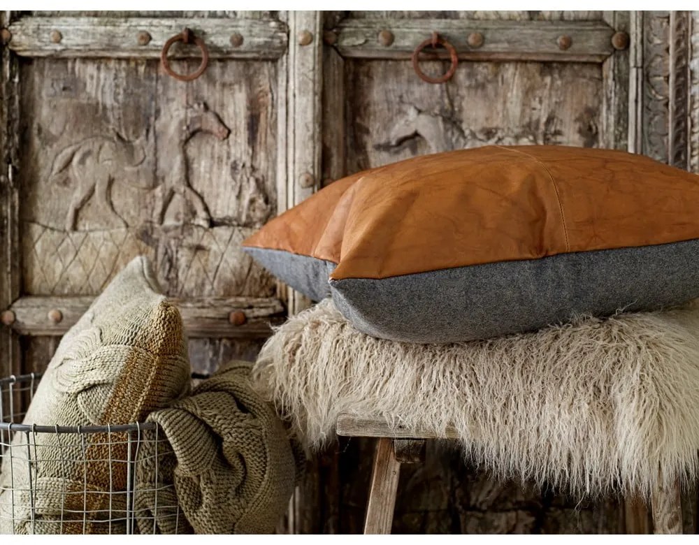 Cuscino in pelle double-face , 60 x 60 cm Lodge - Södahl