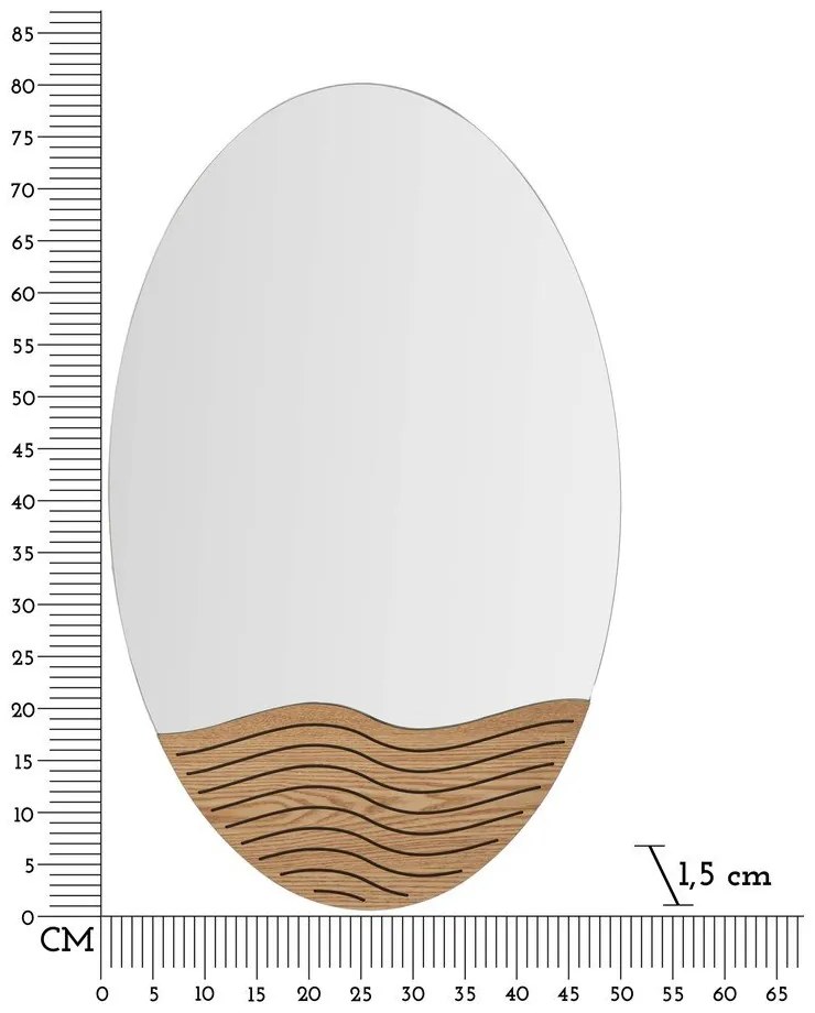 Specchio da appendere 50x80 cm Lines - Mauro Ferretti