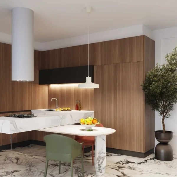 Sollux SL.1704 - Lampadario a sospensione con filo BILO 1xE27/15W/230V diametro 35 cm color crema