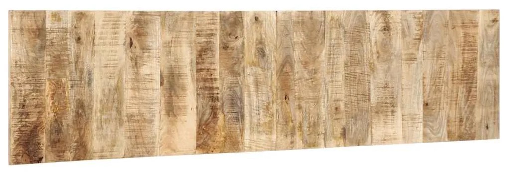 Testiera 200 cm in legno massello di mango grezzo