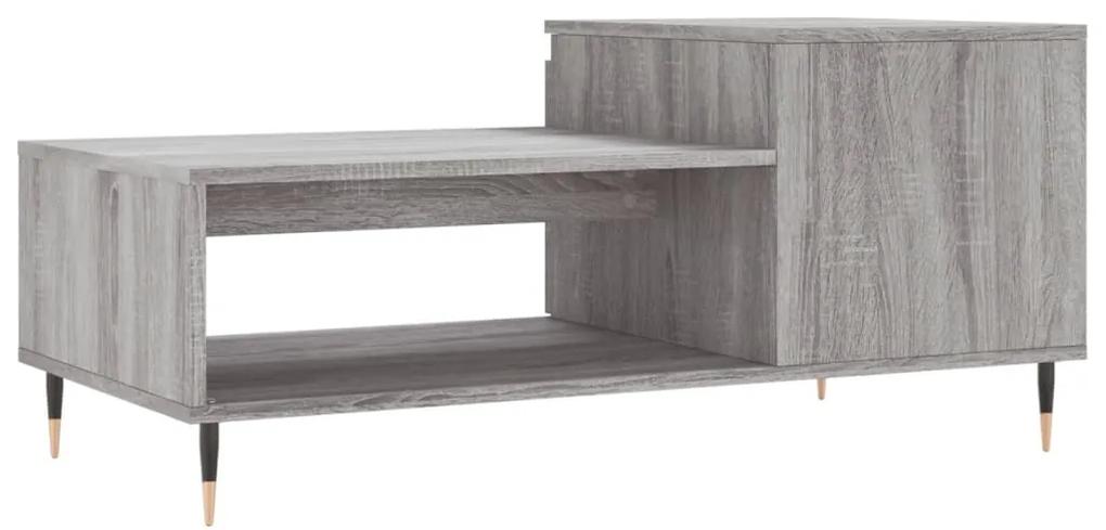 Tavolino da Salotto grigio sonoma 100x50x45cm Legno Multistrato