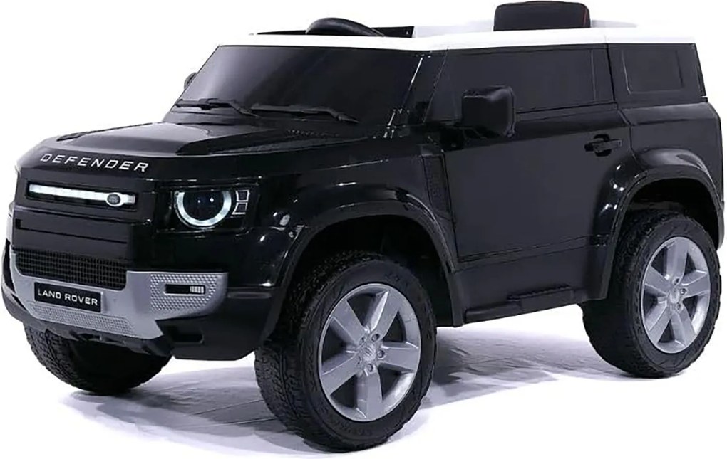 Macchina Elettrica per Bambini Licenza Ufficiale Land Rover Defender 12V 7Ah Nero...