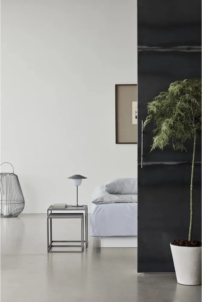 Set di 2 tavolini in metallo grigio chiaro 40x40 cm Fera - Blomus