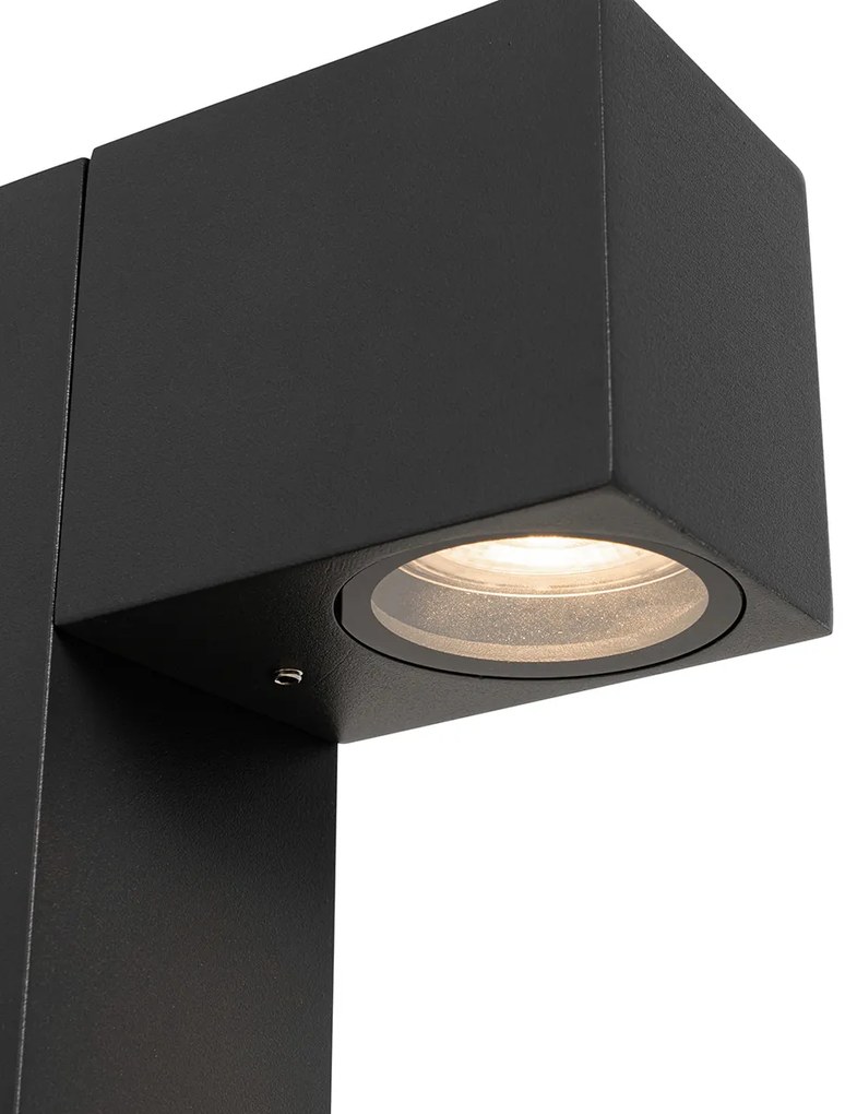 Lampada da terra industriale per esterni grigio scuro 65 cm IP44 - Baleno