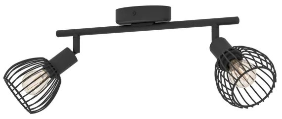 Eglo 901039 - Faretto SONNINO 2xE14/40W/230V nero