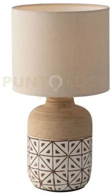 Lumetto vietri in ceramica 1 luce attacco e27 22x41cm con paralume ...