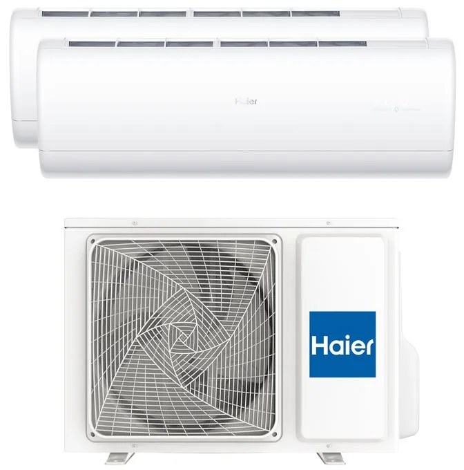 Condizionatore a muro multisplit inverter HAIER Jade 9 + 9 14000 BTU classe raffreddamento A+++, classe di riscaldamento A++, bianco